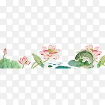 卡通手绘中国风荷叶-空若网 卡通手绘中国风荷叶-空若网