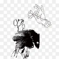 手绘莲花-空若网 手绘莲花-空若网