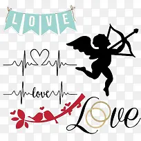 情人节元素-空若网 情人节元素-空若网