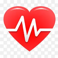 红色闪耀心跳爱心-空若网 红色闪耀心跳爱心-空若网