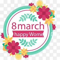 妇女节花卉标签设计-空若网 妇女节花卉标签设计-空若网