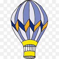 卡通情人节热气球插画-空若网 卡通情人节热气球插画-空若网