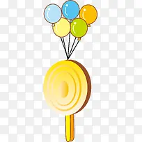 手绘多彩气球-空若网 手绘多彩气球-空若网