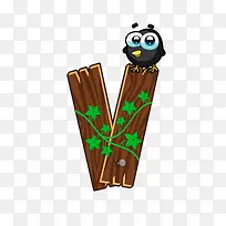 卡通可爱字母动物免抠素材-空若网 卡通可爱字母动物免抠素材-空若网