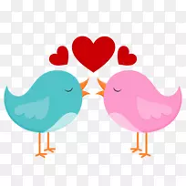 婚礼邀请情人节爱情剪贴画-爱情鸟-空若网 婚礼邀请情人节爱情剪贴画-爱情鸟-空若网