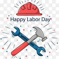 劳动节快乐红色安全帽-空若网 劳动节快乐红色安全帽-空若网