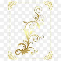 金色花纹边框-空若网 金色花纹边框-空若网