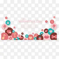 彩色爱情图标花纹-空若网 彩色爱情图标花纹-空若网