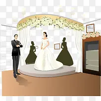 矢量婚纱照素材-空若网 矢量婚纱照素材-空若网