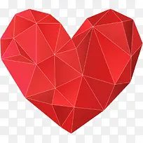 情人节红色碎片爱心-空若网 情人节红色碎片爱心-空若网