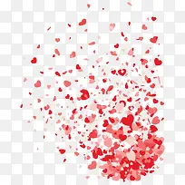 情人节爱心碎片装饰-空若网 情人节爱心碎片装饰-空若网