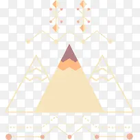 黄色三角形图案-空若网 黄色三角形图案-空若网