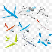 飞机矢量模型素材-空若网 飞机矢量模型素材-空若网