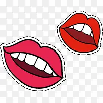 卡通嘴唇素材-空若网 卡通嘴唇素材-空若网