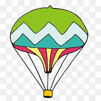 卡通装饰热气球小清新插画-空若网 卡通装饰热气球小清新插画-空若网