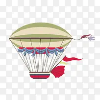 卡通装饰热气球小清新插画-空若网 卡通装饰热气球小清新插画-空若网