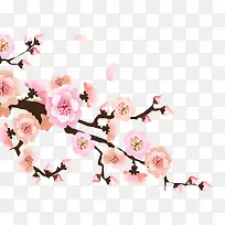 手绘卡通粉色桃花-空若网 手绘卡通粉色桃花-空若网