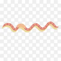 手绘卡通蚯蚓AI素材-空若网 手绘卡通蚯蚓AI素材-空若网