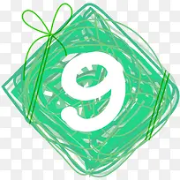 创意装饰彩色手绘线条海报设计数-空若网 创意装饰彩色手绘线条海报设计数-空若网