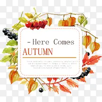 水彩秋季背景-空若网 水彩秋季背景-空若网