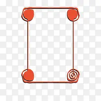 矢量卡通扁平化长方形红色涂鸦文-空若网 矢量卡通扁平化长方形红色涂鸦文-空若网