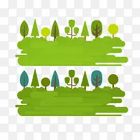 矢量树和绿地-空若网 矢量树和绿地-空若网