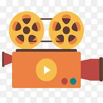 矢量电影播放机素材-空若网 矢量电影播放机素材-空若网