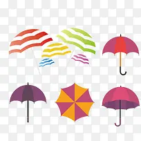 彩色缤纷雨伞-空若网 彩色缤纷雨伞-空若网