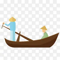 彩色扁平化泛舟元素-空若网 彩色扁平化泛舟元素-空若网