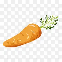 橙色创意胡萝卜食物元素-空若网 橙色创意胡萝卜食物元素-空若网