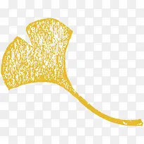 手绘银杏叶卡通植物-空若网 手绘银杏叶卡通植物-空若网