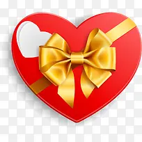 情人节红色爱心礼盒-空若网 情人节红色爱心礼盒-空若网