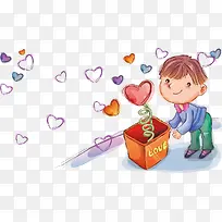 爱心盒子男孩-空若网 爱心盒子男孩-空若网