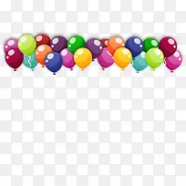 儿童节密集多彩气球-空若网 儿童节密集多彩气球-空若网
