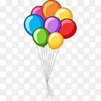 儿童节大串多彩气球-空若网 儿童节大串多彩气球-空若网