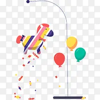 儿童节多彩小马气球-空若网 儿童节多彩小马气球-空若网