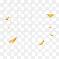 黄色飞舞三角形-空若网 黄色飞舞三角形-空若网