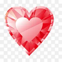 矢量水晶爱心-空若网 矢量水晶爱心-空若网