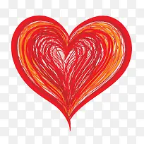 线描卡通爱心矢量-空若网 线描卡通爱心矢量-空若网