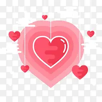 公寓设计中情人节的心与云-空若网 公寓设计中情人节的心与云-空若网