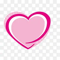 粉色手绘创意爱心-空若网 粉色手绘创意爱心-空若网