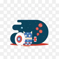 手绘夜空元素-空若网 手绘夜空元素-空若网