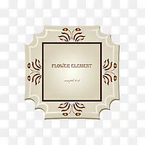 矢量英文土黄色标签对称边框不规-空若网 矢量英文土黄色标签对称边框不规-空若网