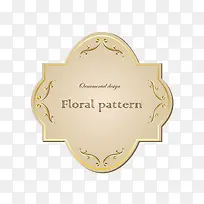 矢量黄色标签对称边框不规则形状-空若网 矢量黄色标签对称边框不规则形状-空若网