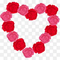 红色美丽康乃馨爱心-空若网 红色美丽康乃馨爱心-空若网