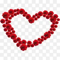 红色鲜花康乃馨爱心-空若网 红色鲜花康乃馨爱心-空若网