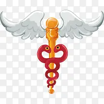 矢量图有翅膀的权杖-空若网 矢量图有翅膀的权杖-空若网