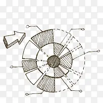 手绘圆形数据-空若网 手绘圆形数据-空若网