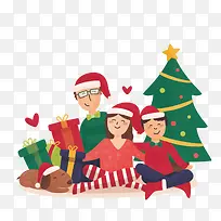 圣诞节家人过圣诞元素-空若网 圣诞节家人过圣诞元素-空若网