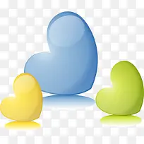 手绘立体心形-空若网 手绘立体心形-空若网